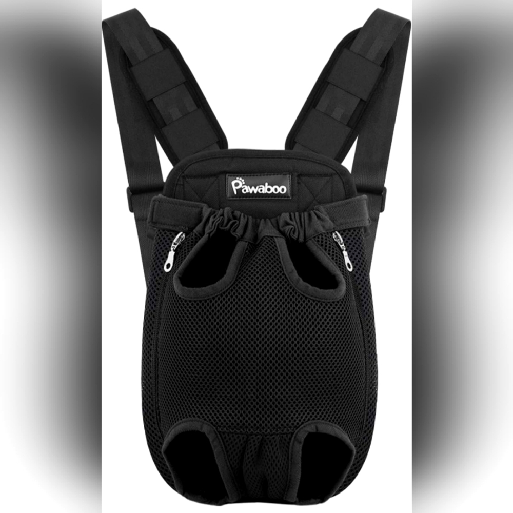 XL Black PAWABOO Adjustable Carrier